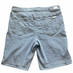 Seven7 Railroad Stripe Bermuda Denim Shorts Sz. 16‎